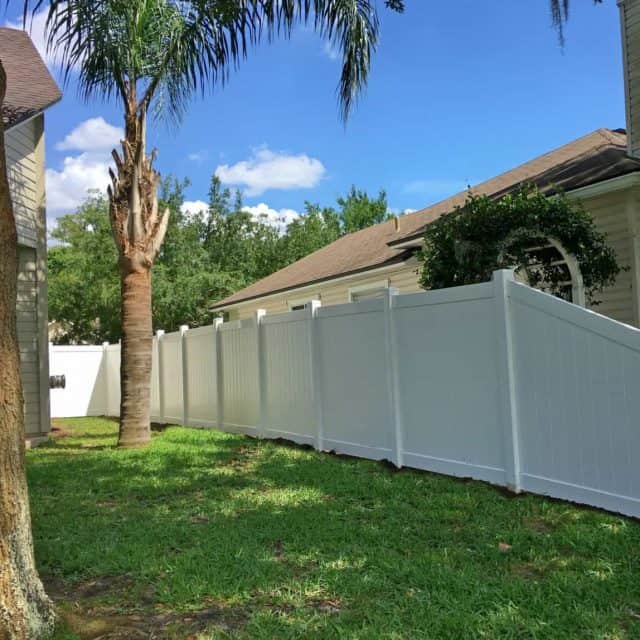 White Vinyl Fence Jacksonville Featured Installation | Superior Fence ...