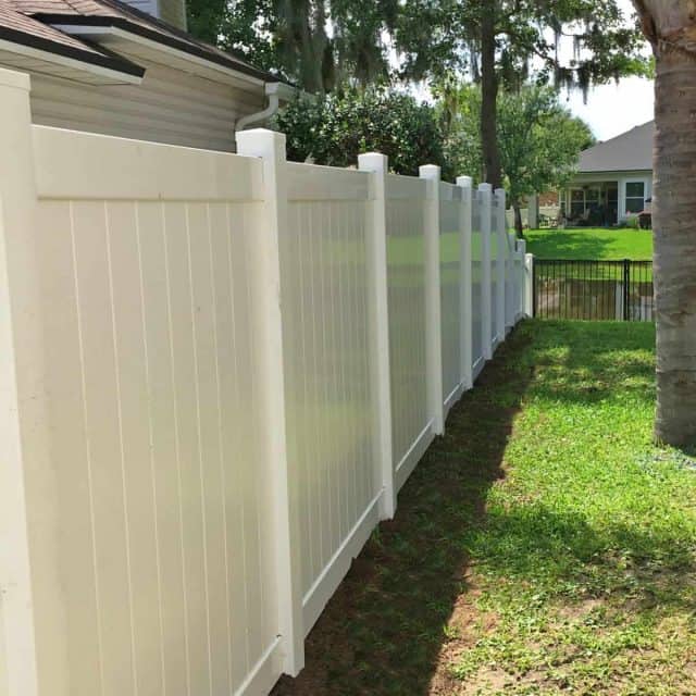 White Vinyl Fence Jacksonville Featured Installation | Superior Fence ...