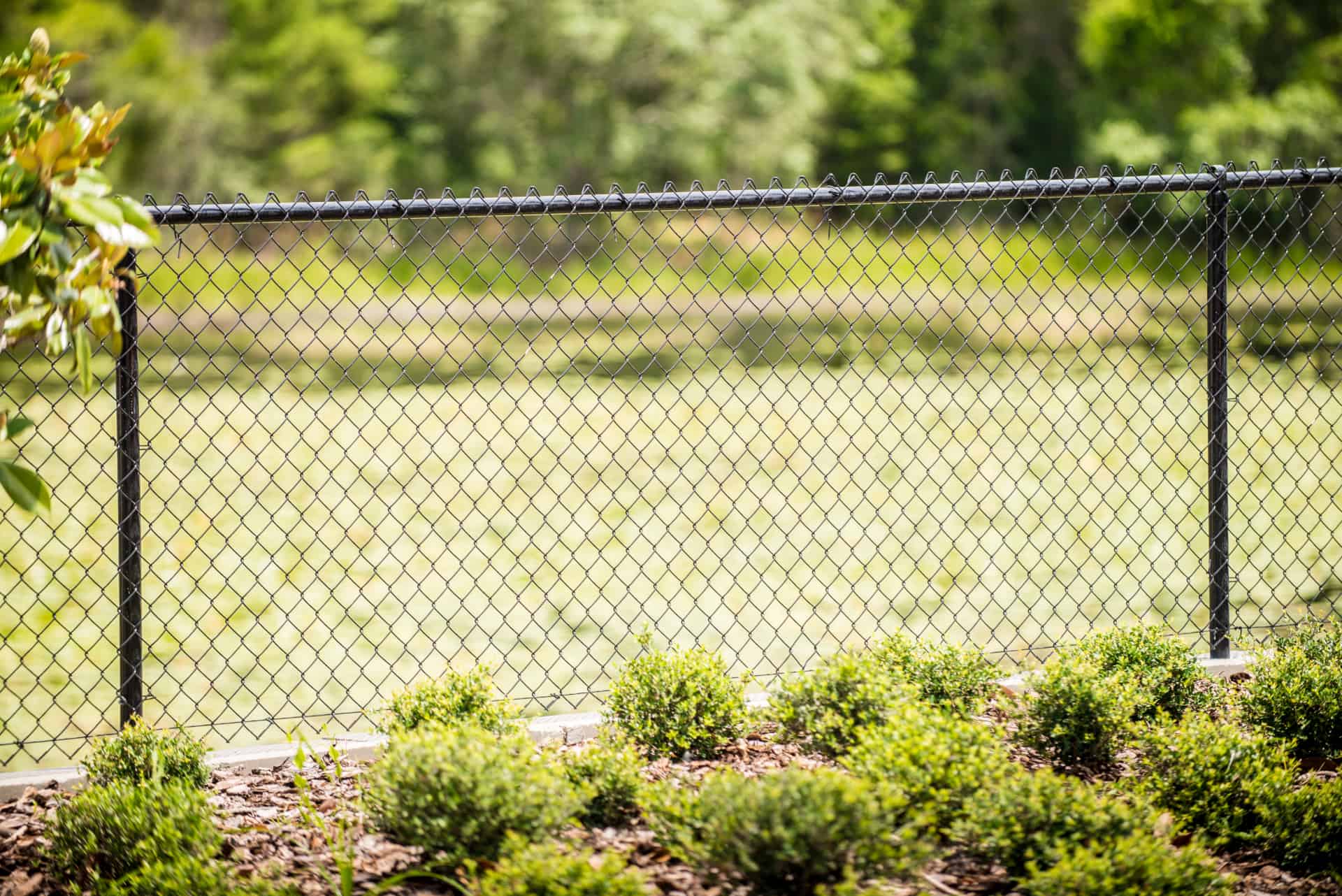 Black Chian Link Fence Retaining Wall 10 13 