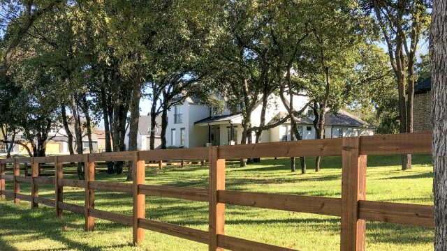 ranch rail fence