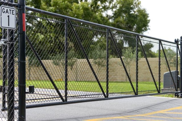 Chain Link Fence - Commercial Black 6