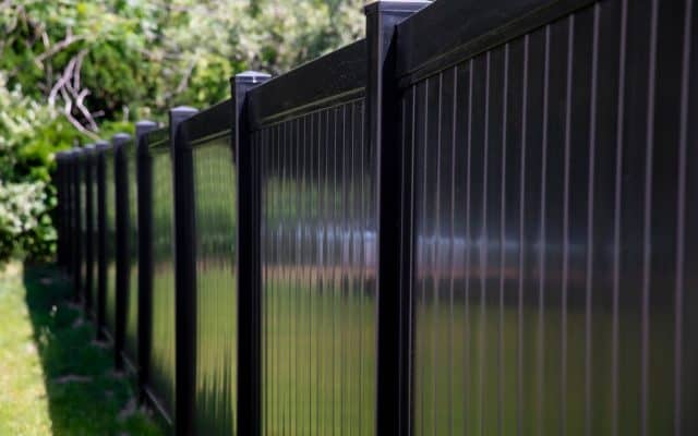 Black Vinyl Fence Installation Windham County