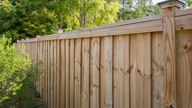 wooden fence installation. near me