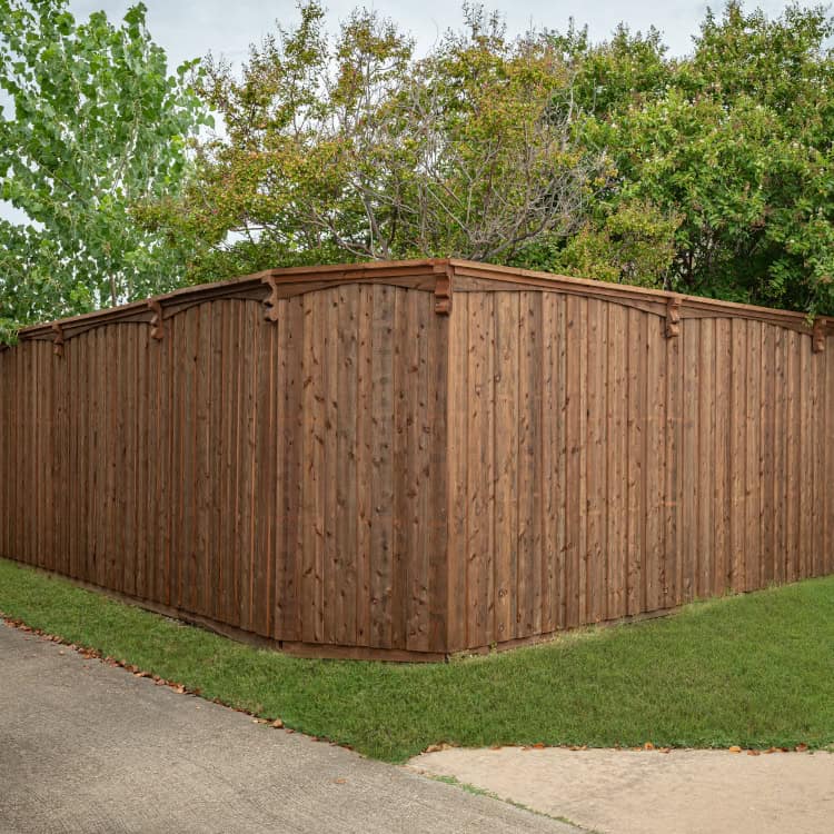 wood privacy fence