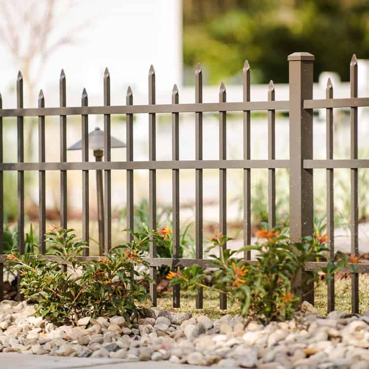 wrought iron fence